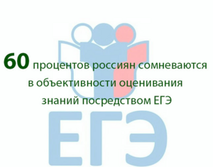 Цифра дня: 60 процентов россиян не верят в объективность оценивания знаний посредством ЕГЭ
